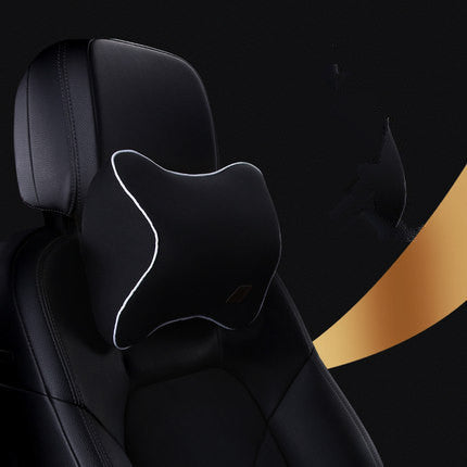 Car Memory Foam Headrest Lumbar Cushion Set